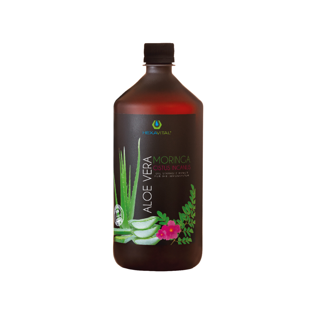 Aloe Vera mit Moringa und Cistus Incanus - 1x 1000ml - Hexavital