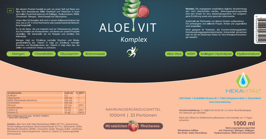 All in One Set – 3x 1 Liter Aloe Direktsaft mit Moringa + 3x 1 Liter Aloe Direktsaft aktiv - Hexavital